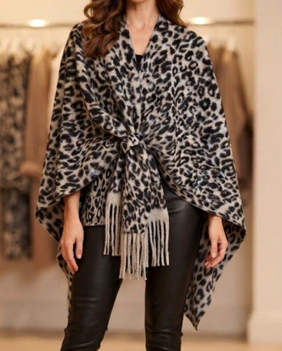Poncho leo print - poncho,