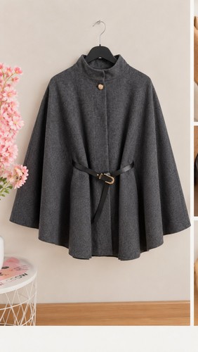 Damen poncho cape winter - poncho,