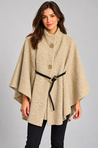 Damen cape poncho - cape,