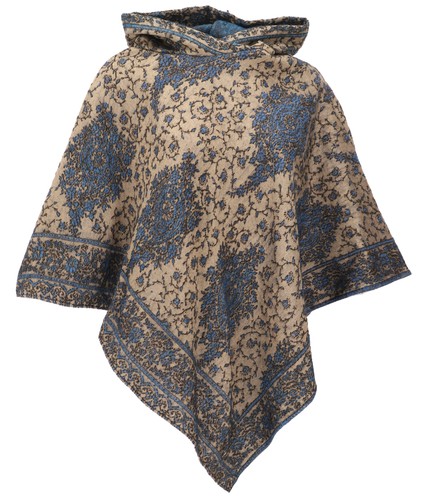 Weicher poncho mit kapuze - mit, goa