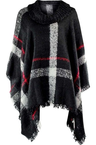 Wollponcho damen überwurf - damen,