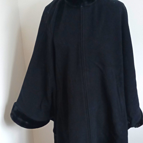 Damen mantel jacke poncho - jacke,