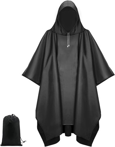 Regenponcho unisex schwarz - regenponcho,