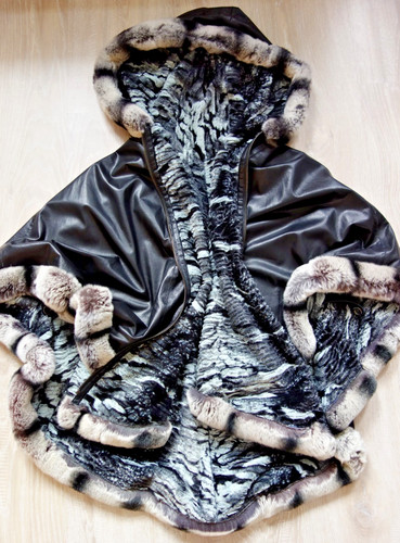 Stylischer wende leder pelz - stylischer,